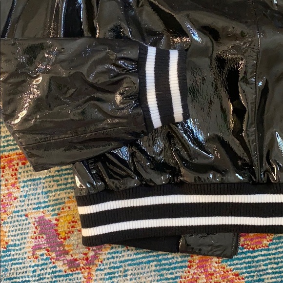 Alice + Olivia Bad Ass Leather Bomber Jacket - Picture 9 of 12